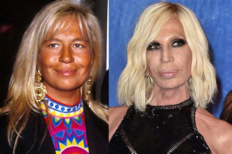 donatella versace prima e dopodopo|Com’è cambiata Donatella Versace: l’evoluzione di trucco, capelli .